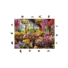 Çiçek Serası Temalı Ahşap Puzzle, 450 Parça Eğlenceli Oyun