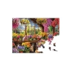 Çiçek Serası Temalı Ahşap Puzzle, 450 Parça Eğlenceli Oyun