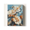 Çiçek Temalı Sayılarla Boyama Seti, 50x70 cm Tuval
