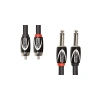 Çift Bağlantı Kablo, 6,3 mm Jak ve RCA ile 1,5 m Uzunluk