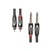 Çift Bağlantı Kablosu, 3 m Uzunlukta RCA ve 6,3 mm Jak ile