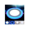 Çift Renkli 3+3 Watt Led Panel Tavan Spot Lambası - Mavi-Beyaz