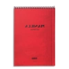 Çizgili A4 Ofis Bloknot, Kırmızı