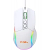 Claws Crossfire V1 12800 Dpi Full Wide RGB Özel ABS Doku & Claws Reflex Örgü Kablolu Gaming Mouse - Beyaz