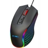 Claws Crossfire V1 12800 Dpi Full Wide RGB Özel ABS Doku & Claws Reflex Örgü Kablolu Gaming Mouse - Siyah