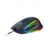 Claws Nova V1 12800 Dpi Wide RGB Özel ABS Doku & Claws Reflex Örgü Kablolu Ekstra Fire Butonlu Gaming Mouse - Siyah