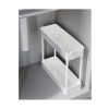 Çok Amaçlı 2 Katlı Evye Altı Düzenleyici Askılı Banyo Organizer Raf
