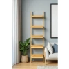 Çok Amaçlı 5 Raflı Bambu Merdiven Kitaplık ve Düzenleyici