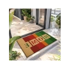 Çok Renkli Home Desenli Kapı Önü Paspası, 40 x 60 cm Ölçüsünde