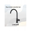 Creavit Alfa Mat Siyah Eviye Bataryası AL8500S