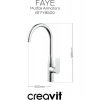 Creavit Faye Batarya Seti 3’lü Banyo-Lavabo-Eviye