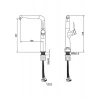 Creavit Flow Krom Uzun Lavabo Bataryası FL6500
