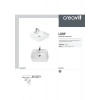 Creavit Loop Kare Beyaz Delikli Lavabo 45 Cm LP046