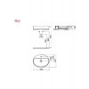 Creavit LP161-00CB00E-0000 Loop Oval Çanak Lavabo 40X60 cm