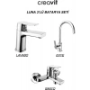Creavit Luna Batarya Seti 3lü Banyo - Lavabo - Evye