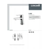 Creavit Luna Batarya Seti 3lü Banyo - Lavabo - Evye