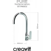 Creavit Pure Krom Eviye Bataryası PR8501