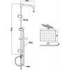 Creavit SH630 Tepe Duş Sistemi Kare(Kendinden temizleyicili)