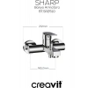 Creavit Sharp Krom Banyo Bataryası SR2510