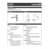 Creavit Solo Krom Lavabo Bataryası SO1500