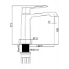 Creavit Stark Metalik Gri Lavabo Bataryası SK1500 gr