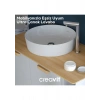 Creavit Ultra Yuvarlak Beyaz Deliksiz Lavabo 45 Cm UL145