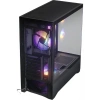 Dark Diamond PRO 2025 Edition 4x12cm FRGB LED Fanlı, 1x USB 3.1, 2x USB 2.0, Tempered Glass, Panoramik Akvaryum Siyah Oyuncu Kasası