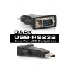 Dark Profesyonel Usb 2.0- Rs232 Dönüştürücü Kablo
