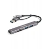 Dark USB-C & USB-A to 5 Port 2xUSB-A, 3.5mm Audio (DK-AC-USB250)