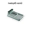 Dayanıklı Plastik Tezgah Üstü Bulaşıklık, 42x26x6 cm Çok Bölmeli Organizer