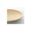 Dekoratif Ahşap Bambu Tabak - 30cm Çap