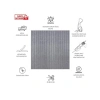 Dekoratif Lambiri Keçe Paneli - 45x90 cm, 2 Adet, 0,81 m² Gri