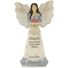 Dekoratif Melek Figürü - Çiçek Desenli Pena