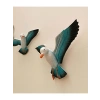 Dekoratif Üçlü Kuş Duvar Süsü - Polyester Malzeme