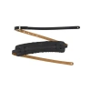 Deri Gitar Askısı, 6.35 cm Genişlik, Siyah ve Leopar Desenli Tasarım