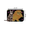Desenli Elekli Kedi Tuvalet Önü Paspası - 60 x 45 cm
