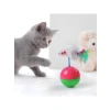 Devrilmeyen Eğitici Kedi Oyun Topu Tüylü Fareli