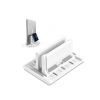 Dikey Laptop Standı, Çok Amaçlı Telefon Tutuculu, Siyah
