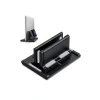 Dikey Laptop Standı, Çok Amaçlı Telefon Tutuculu, Siyah