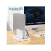 Dikey Laptop Standı, Çok Amaçlı Telefon Tutuculu, Siyah