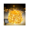 Dış Mekan için Solar String Işıklar, 200 LED 72 Ft Güneş Işığı Dış Mekan Su Geçirmez 8 Modlu, Güneş Işığı Dış Mekan Veranda Ağacı Noel Partisi Düğün Dekoru için (Sıcak Beyaz)
