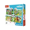 Disney Karakterleri ile 4ü 1 Arada Puzzle Seti