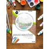 Doğa Temalı Yetişkin Boyama Kitabı, Mandala Tasarımları ile