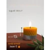Doğal Balmumu ile Yapılmış 12 Adet Sarma Tealight Mum