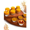Doğal Balmumu Tealight Mum Seti, 12 Adet, Sarma