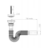 Donau 321-320 Lüx Körüklü Lavabo Sifonu Ø 32 mm