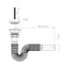 Donau 321-320 Lüx Körüklü Lavabo Sifonu Ø 32 mm