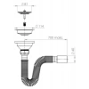 Donau Çöpmak Evye Sifonu Metal Vidalı Flex Gövde Ø 40-50 mm DONAU 331-300