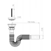 Donau Standart Körüklü Lavabo Sifonu Ø 32 mm DONAU 321-310