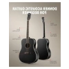 Dreadnought Akustik Gitar Seti, Siyah Renk Seçeneği